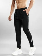 High Stretch Italian Spandex Black / Gray Trouser