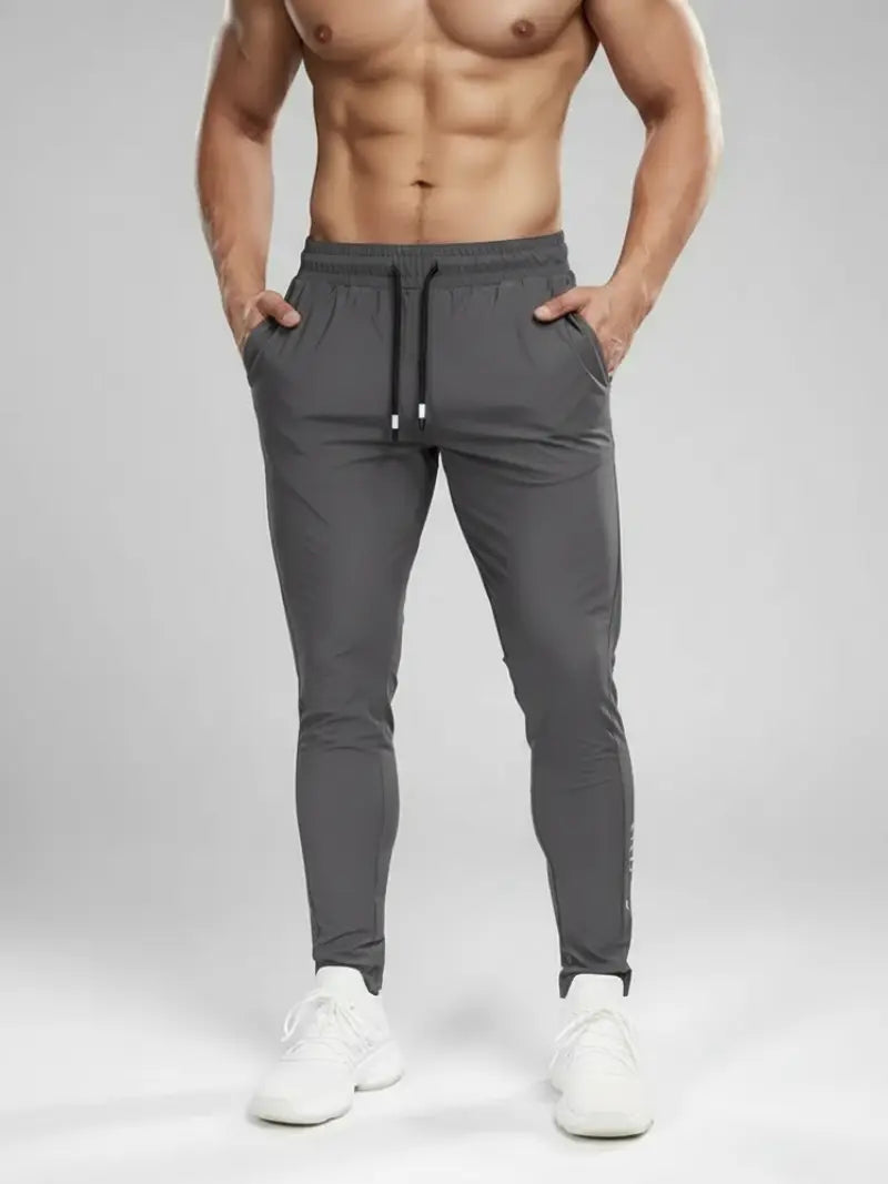 High Stretch Italian Spandex Black / Gray Trouser