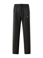 Men's Trendy Breathable Striped Short Sleeve Black / Blue Tracksuit